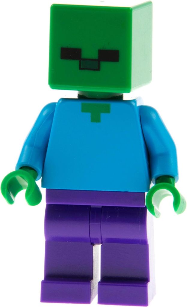 1x Lego Minifigur Minecraft Zombie Beine dunkel lila 21166 973pb1814c01 min010