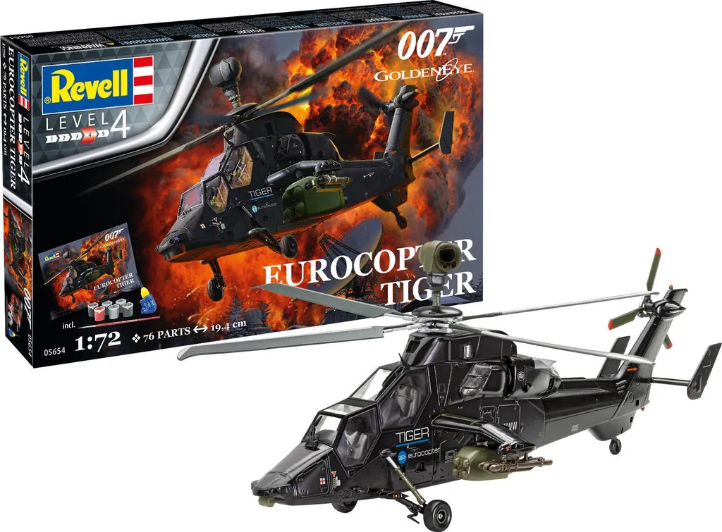 Coffret Cadeau Revell Eurocopter Tiger 1:72 Idée Cadeau James Bond