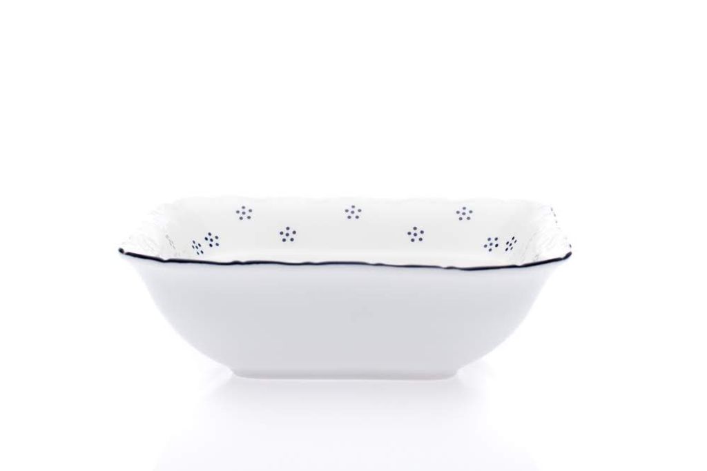 Štvorcová miska, český porcelán, Verona, 19 cm, modrá Obrázok produktu 