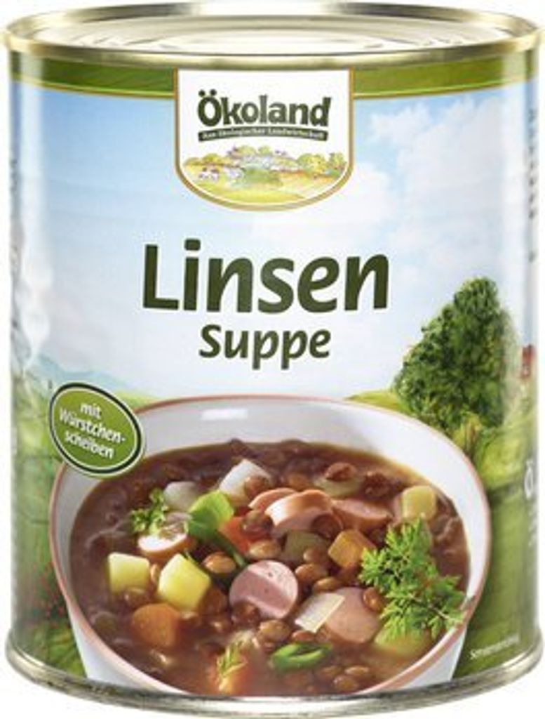 Linsensuppe mit Würstchenscheiben 800g Produktbild 