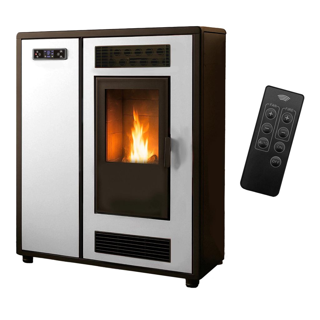 Peletová pec Slim Astral 12,2 kW biela Sannover Obrázok produktu 