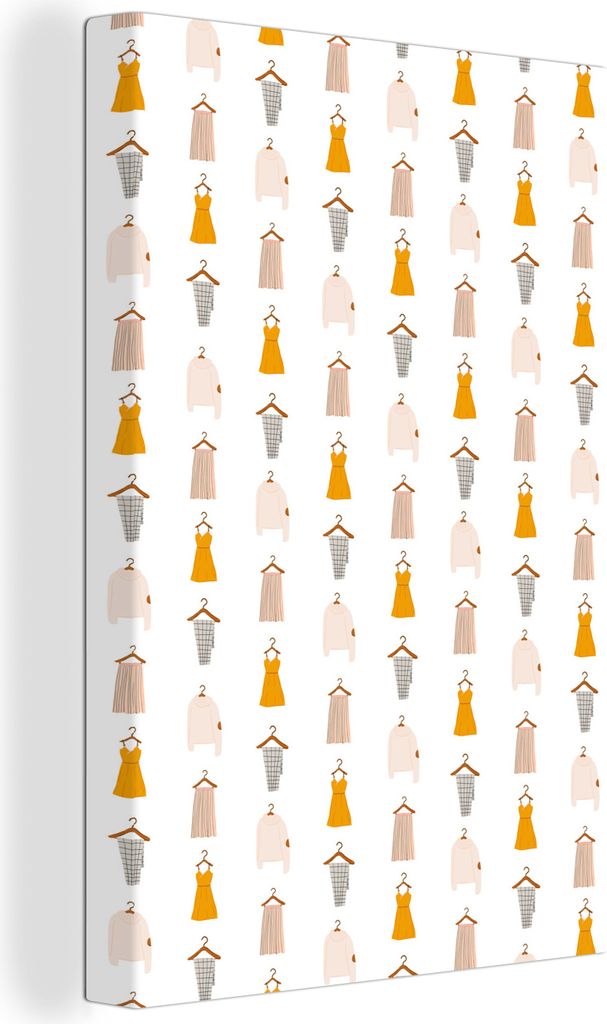 OneMillionCanvasses - Leinwandbilder - 90x140 cm, Kleidung - Farben - Muster, Wandbilder Kunstdruck Wanddekoration - Wandschmucke - Schlafzimmer