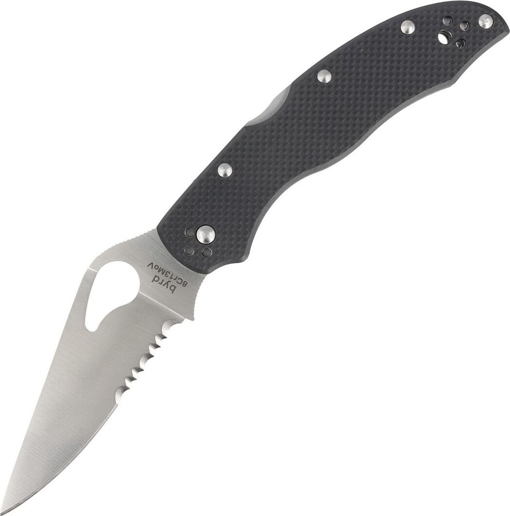 Nóż Spyderco Byrd Harrier 2 Schwarz G-10, Combo Edge