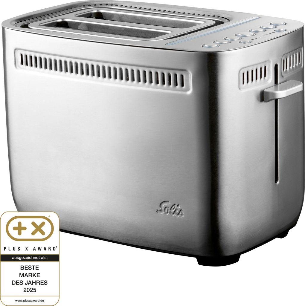 Solis Zwei-Schlitz Toaster & Sandwichmaker, 7 Stufen, Auftau-, Aufwärmen