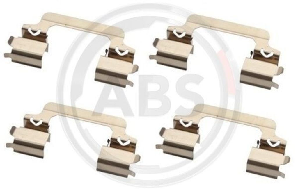 A.B.S. 1821Q Zubehörsatz Scheibenbremsbelag Vorne für LAND ROVER Range Rover III (L322)