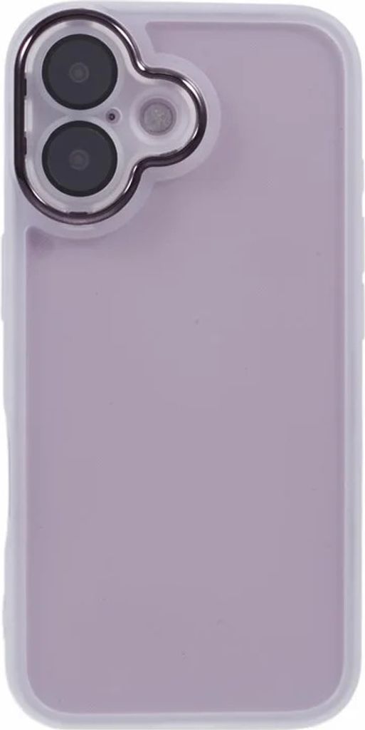 Hülle für Apple iPhone 16 Plus - Phonesta Translucia Semi-Transparent Back Cover mit Kameraschutz - Transparent/Weiß