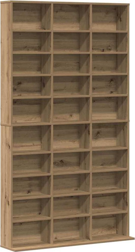CD Regal Artisan-Eiche 101 x 23 x 177,5 cm Holzwerkstoff