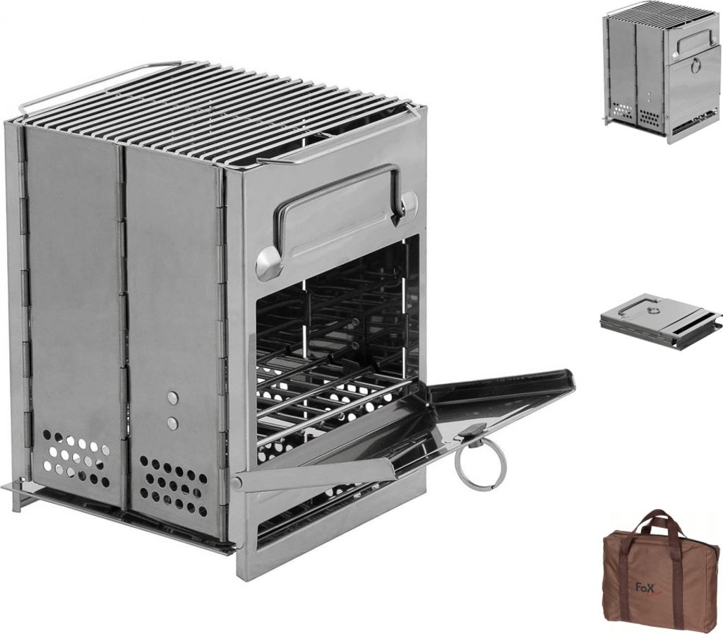 Fox Outdoor 33691B - Raketenofen - klein - silber Produktbild 