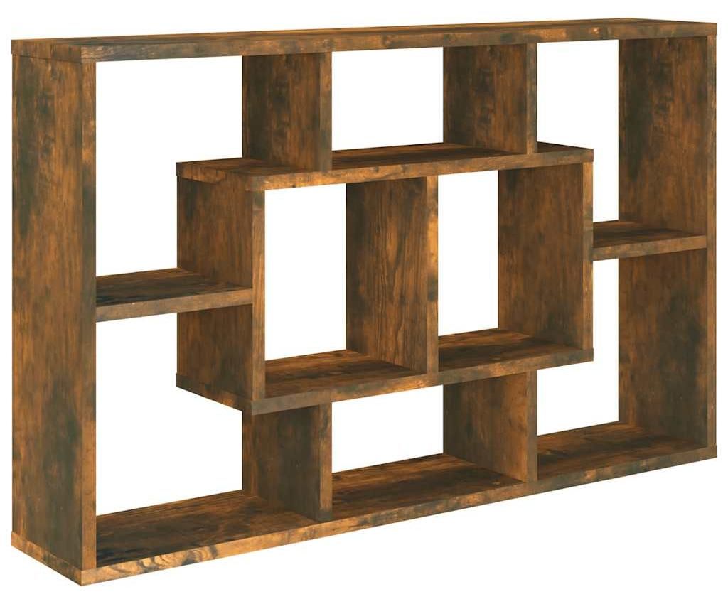 vidaXL Wandregal Räuchereiche 85x16x52,5 cm Holzwerkstoff Produktbild 