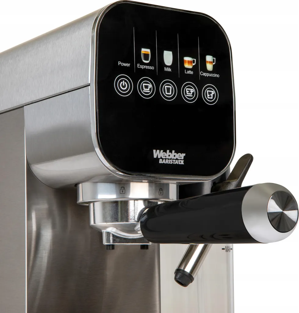 Cafetière expresso à piston Webber H5 avec pression de 20 bar noir - 13
