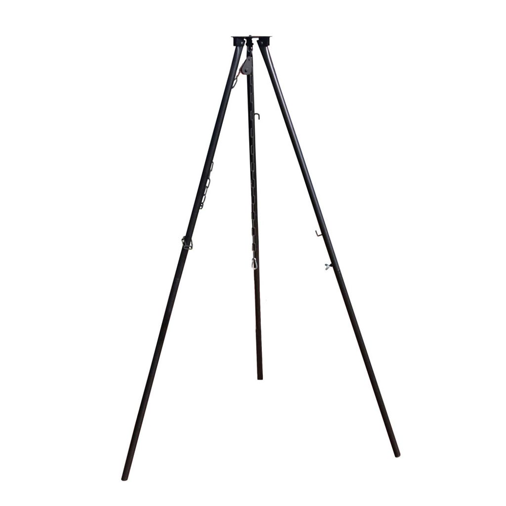 massives "Grillclub" Dreibein Schwenker "Benny" Tripod Grill Schwenkgrill Kette Kettenzug