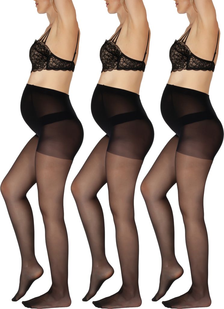 Umstandsstrumpfhose Warm & Blickdicht - Thermo Leggings Für Schwangere Im Winter