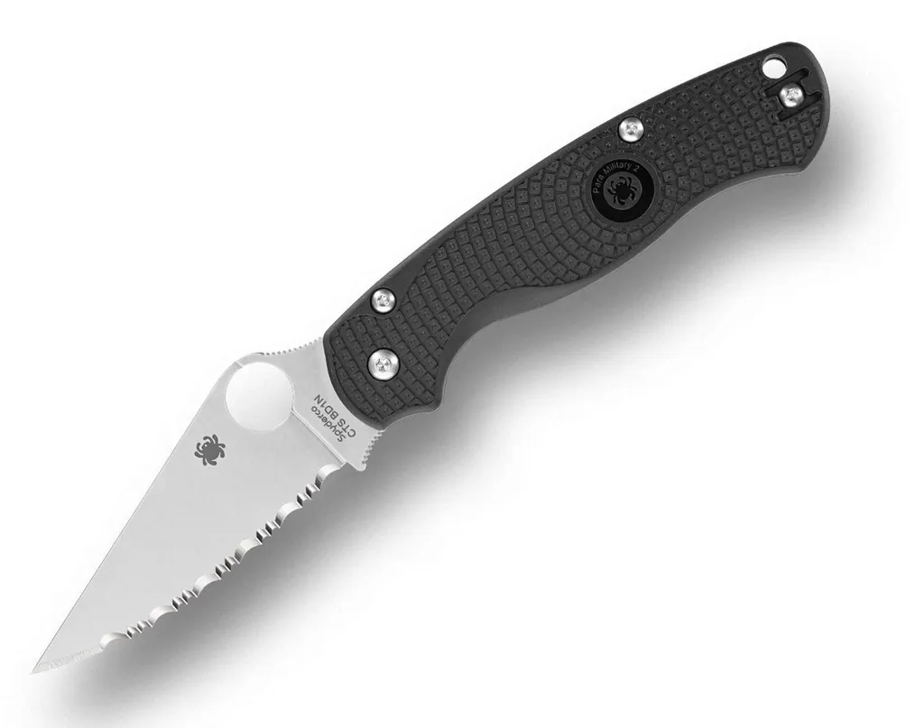 Spyderco Para Military 2 Léger Noir Couteau pliant CTS BD1N SpyderEdge