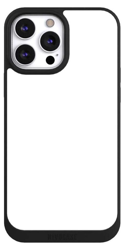 NIVOCASE Handyhülle für Apple iPhone 13 Pro Max Hülle NIVOpure Case Schwarz Farbe einfarbig weiß