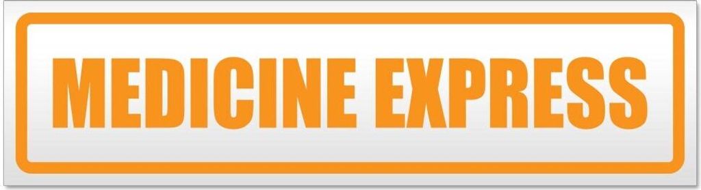 Kiwistar Medicine Express Magnetschild Schild magnetisch - 45cm Orange - Magnetfolie für Auto PKW Kfz