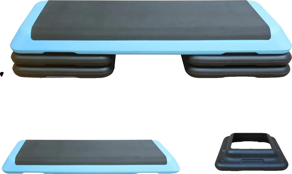 Step d'Aérobic Antidérapant Bleu - Hauteur Variable 10-15 cm Sport