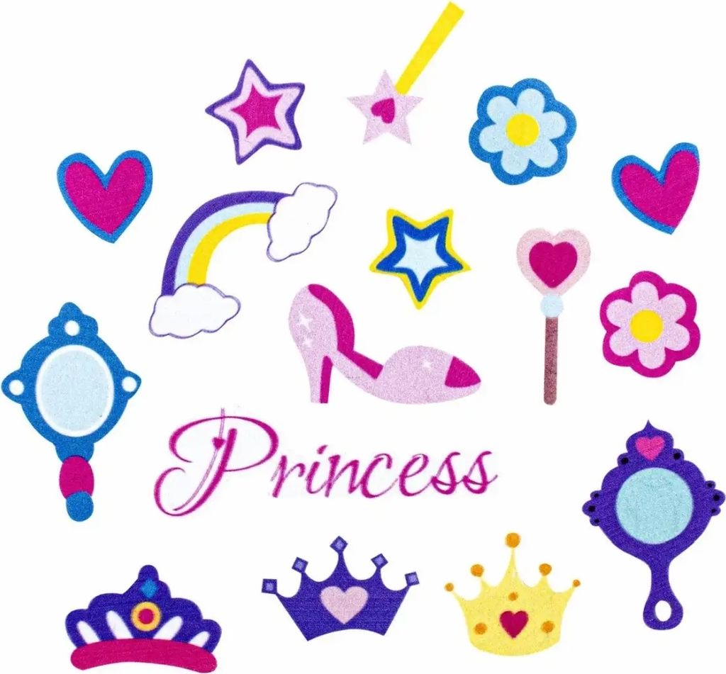 Sticker Prinzessin Moosgummi, Glorex