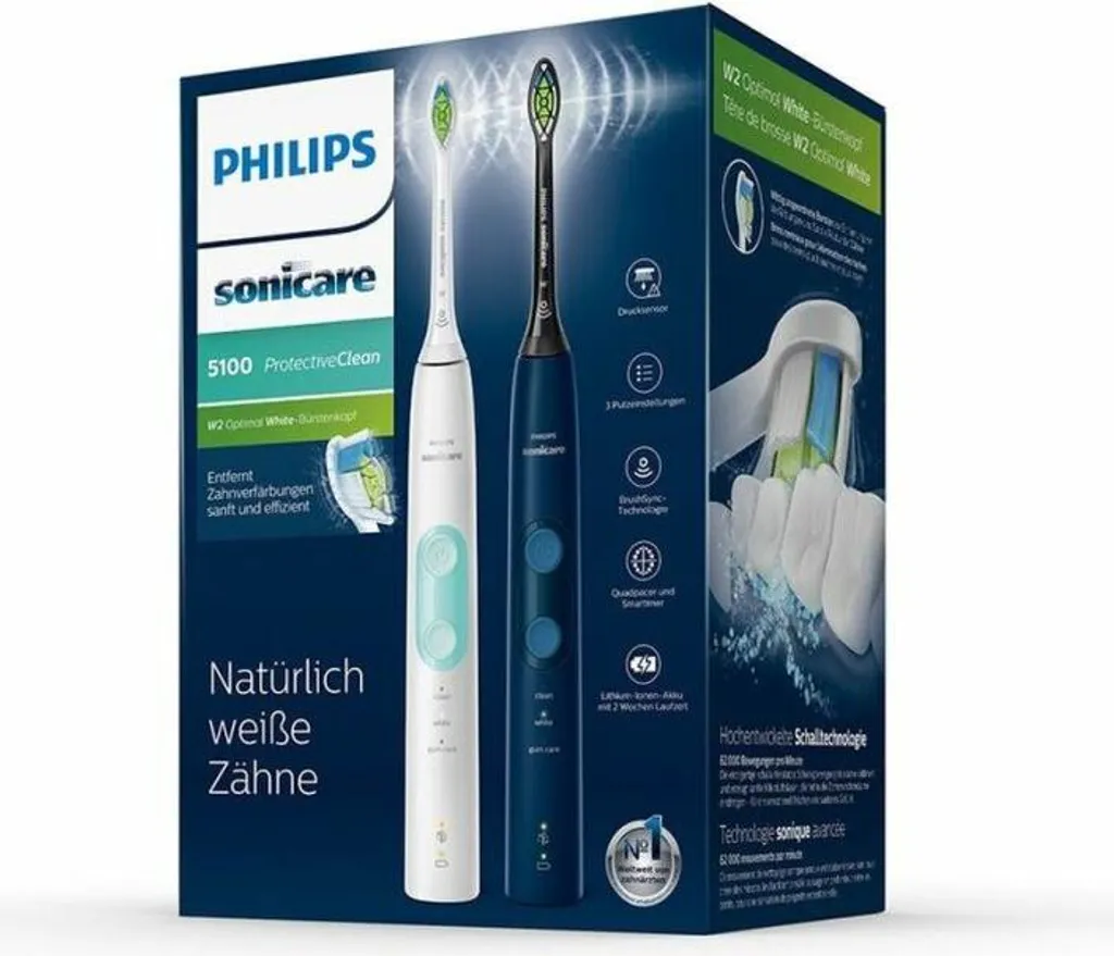 Philips Sonicare 5100 ProtectiveClean Capteur de Pression et 3 Modes Soin - 35