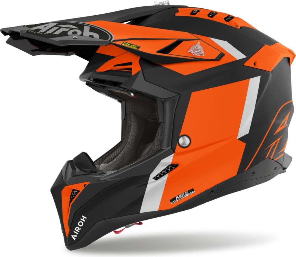 Airoh Aviator 3 Glory Motocross Helm, orange matt, XS (53/54)