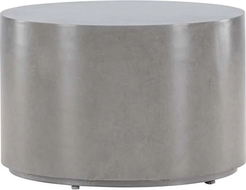 Table basse pour apéritif et salon Lisbonne gris béton 60x60x40 cm