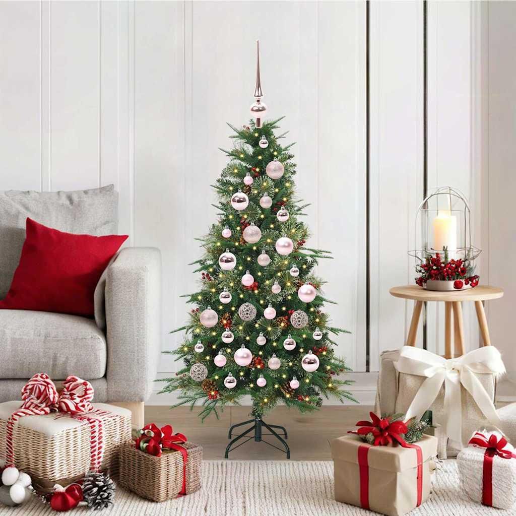 Design Künstlicher klappbarer Weihnachtsbaum Grün 120 cm PE und PVC 2025NEU2066778
