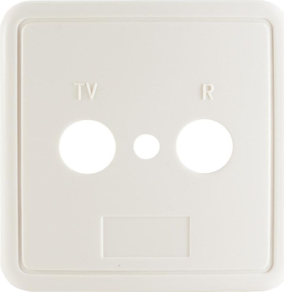 shiverpeaks -BASIC-S--Abdeckung für 2-fach Antennen-Dose weiß (BS83911W)