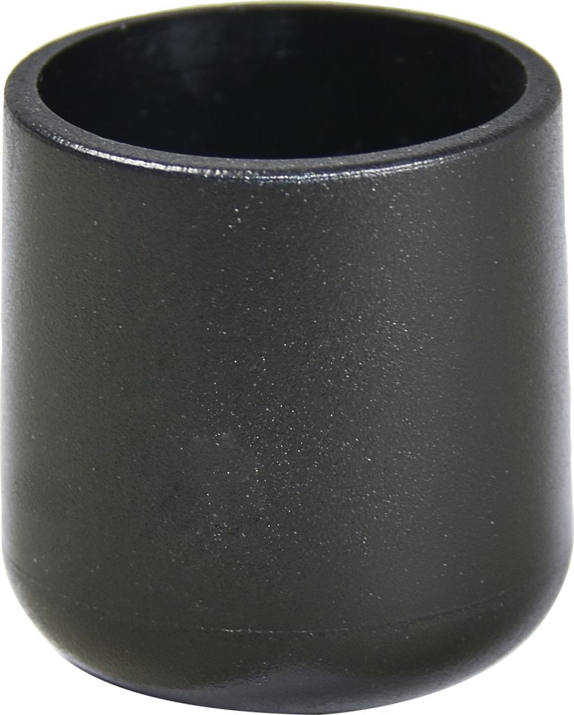 WAGNER Kappen für Stahlrohr rund 4tlg. - Ø 19 / 25 x 28 mm, Abrieb 7 mm, Kunststoff schwarz - 15061999