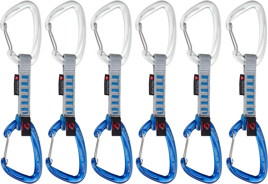 Dégaines robustes Crag Wire avec sangle Indicator 10 cm par Mammut