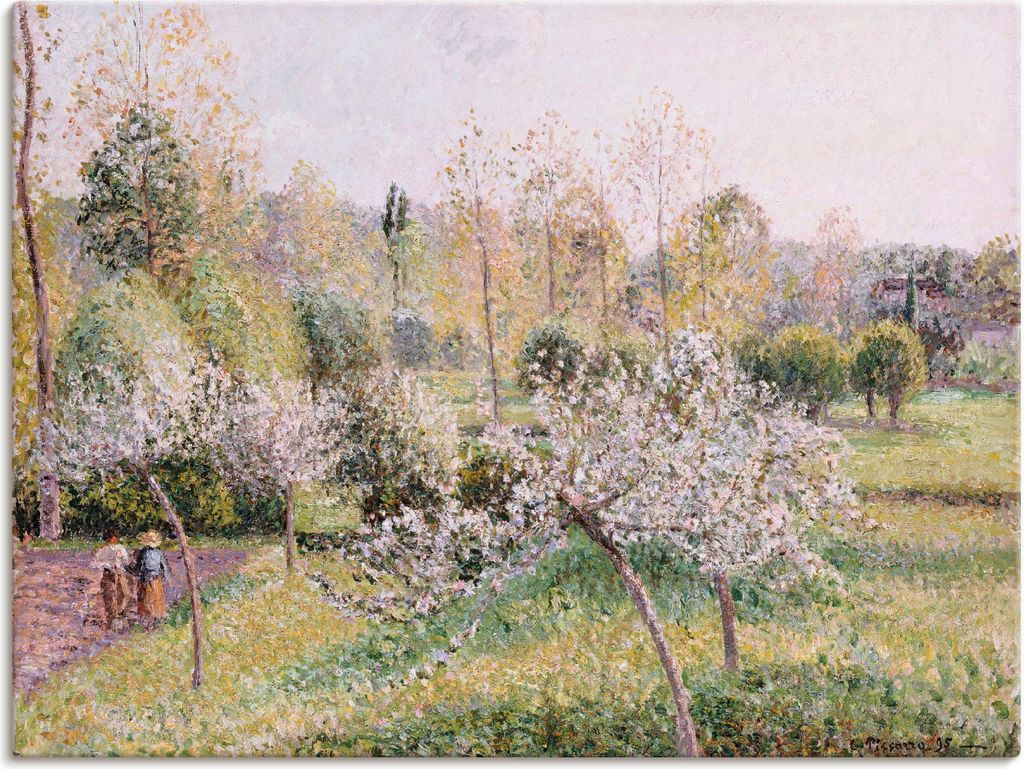 ARTland Leinwandbild Blühende Apfelbäume in Eragny. 1895 Größe: 40x30 cm
