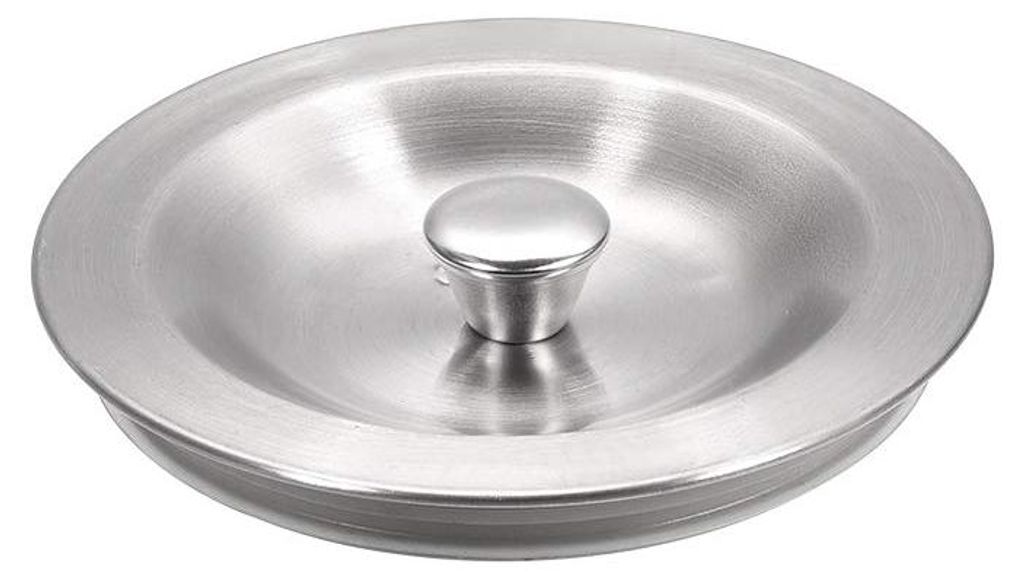 Abflussstopfen für Küchenspülen, 80 mm Edelstahl-Dichtungsdeckel für Küchenspülen mit Sieb