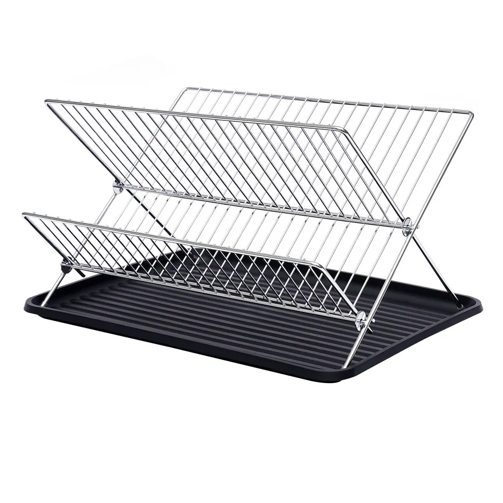 Égouttoir à vaisselle vertical inox compact pour assiettes et bols 45cm - 7