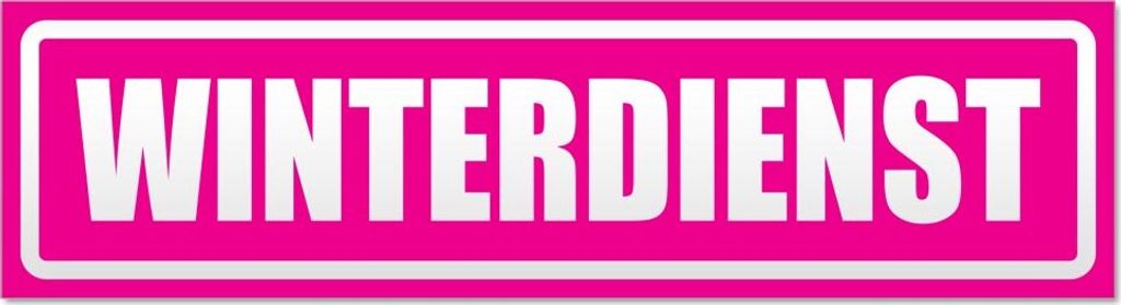 Winderdienst invertiert Magnetschild Schild magnetisch