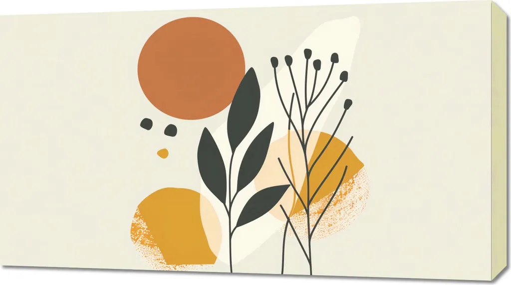 Presse botanique Image pour décoration murale et herbiers 90 x 50 cm