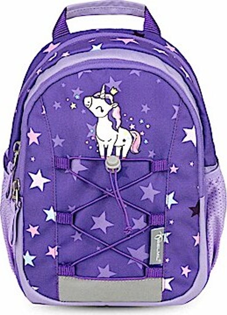 Belmil Mini Kiddy Kindergartenrucksack "Unicorn Dream Stars" für 1-3 Jährige Kinder mit Brustgurt