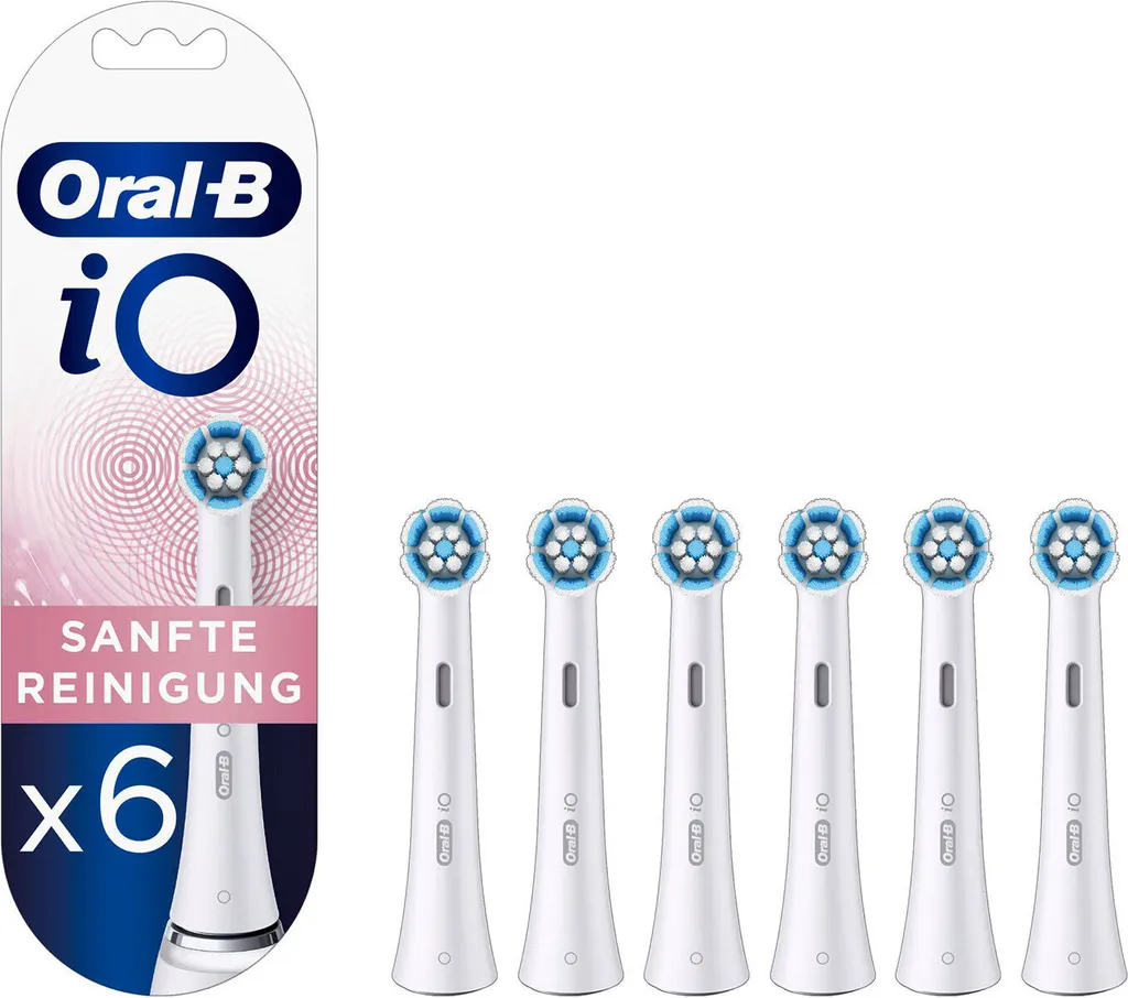 Têtes de Brosse à Dents Électrique Oral-B iO Douces - Pack de 6 Pièces
