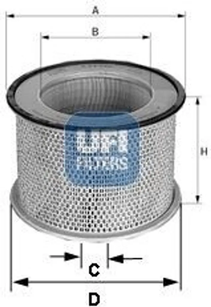 Filtre à air UFI 27.C68.00 pour moteur haute performance et fiable