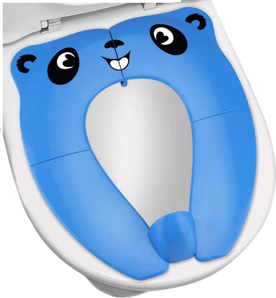 Siège de toilette enfant rose pliable antidérapant version améliorée