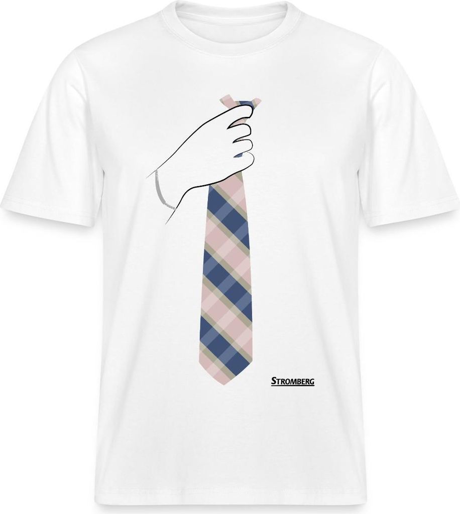 Spreadshirt Stromberg - Bernd Stromberg Kostüm Karneval Relaxed Fit Uni T-Shirt, XXL, Weiß