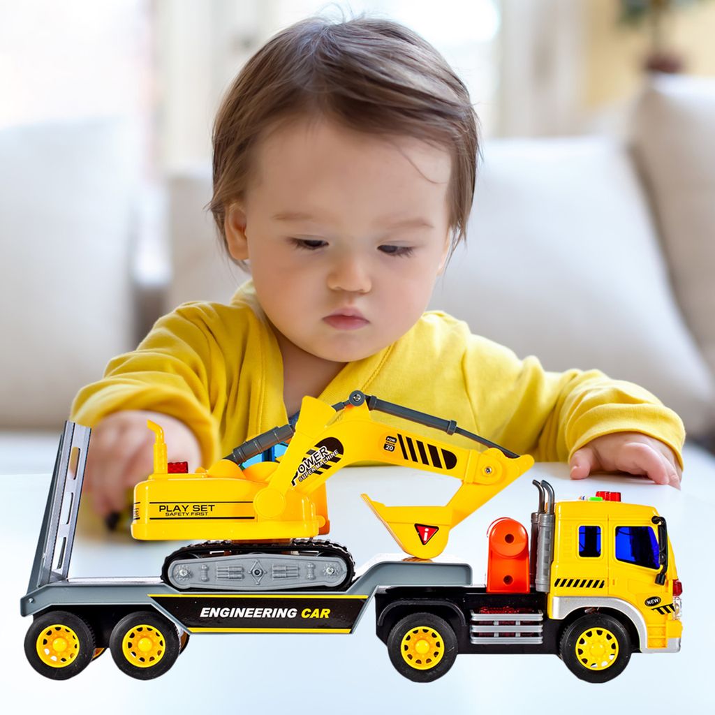 1:16 Spielzeugauto Baufahrzeuge Set Kinder Spielzeug Junge LKW Pädagogisches 