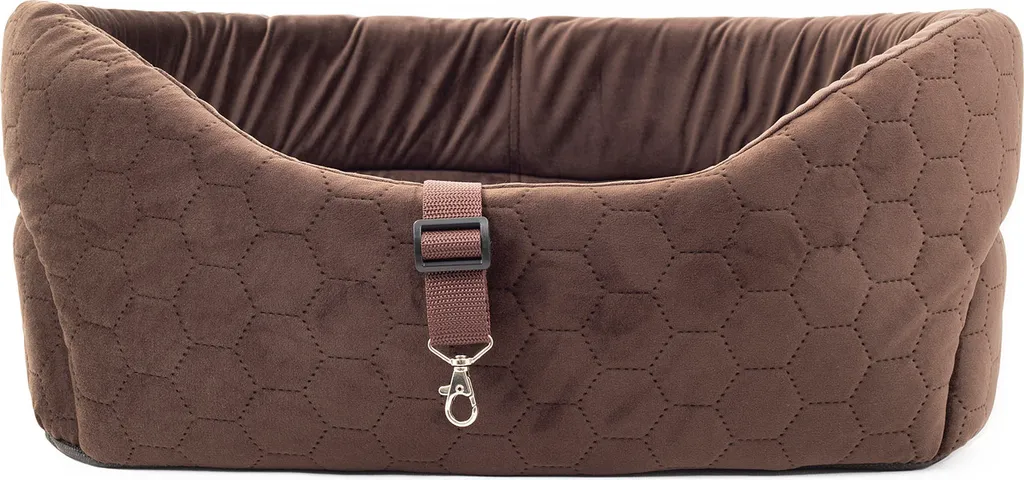 Seggiolino Auto Cane WildKunstleder Braun 51x40 cm | Resistente e Lavabile - 8