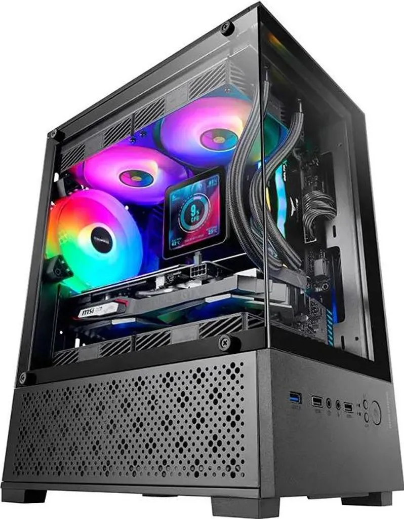 Mini Tour PC Gaming Noir Mars Gaming MC-SE2 Compact pour Micro-ATX/ITX