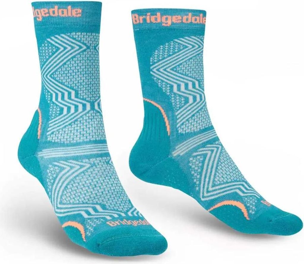 Bridgedale Hike UltraLight T2 Coolmax (Polyesterfasern) Performance Stiefel Damenbekleidung Größe: M / Farbe: teal