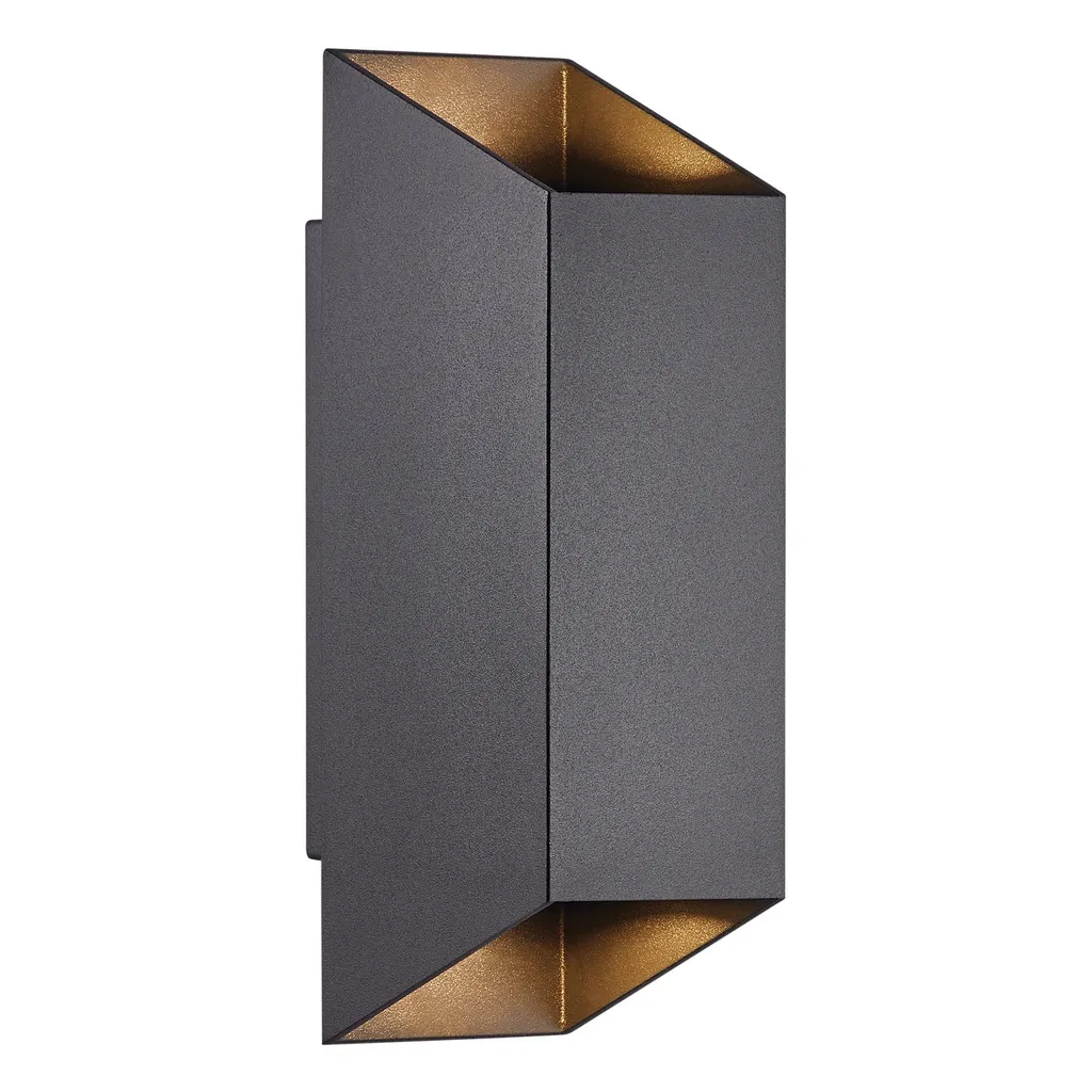 Applique Nico Square 22 Noir : Luminaire Cube Métal Moderne Épuré