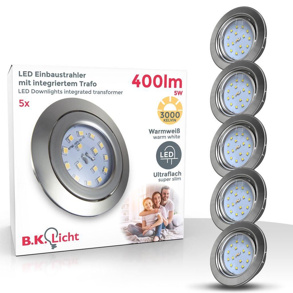 Spot LED encastrable orientable 5 pièces ultra plat Image du produit 