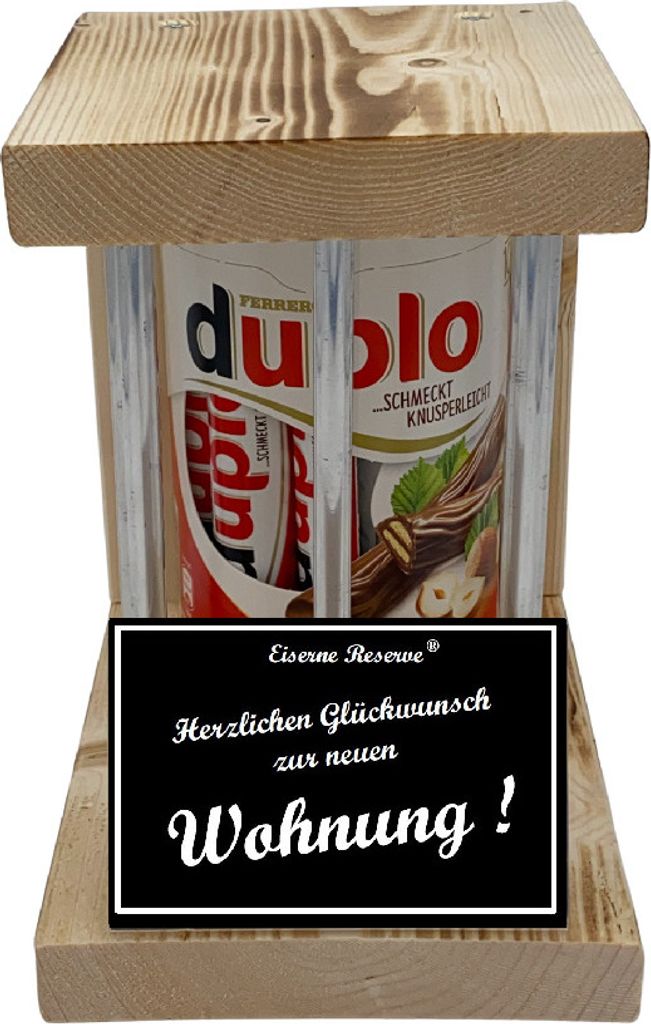 duplo Riegel - Notfall Reserve - Metallstäbe - Herzlichen Glückwunsch zur neuen Wohnung - Einweihung Geschenk