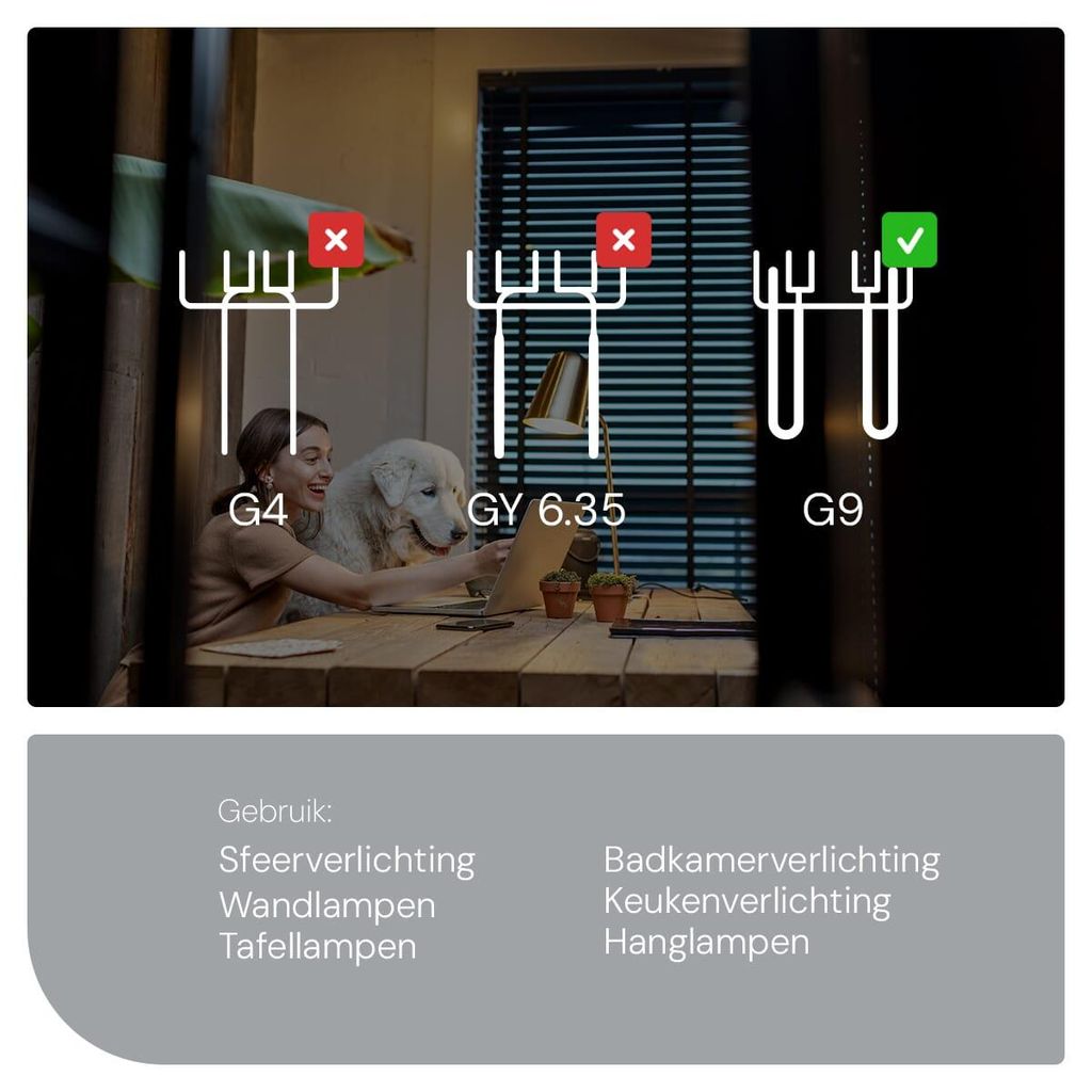 SPL G9 LED Röhrenlampe 4,2W 550lm 2700K Warmweiß 230V Dimmbar 5 Stück