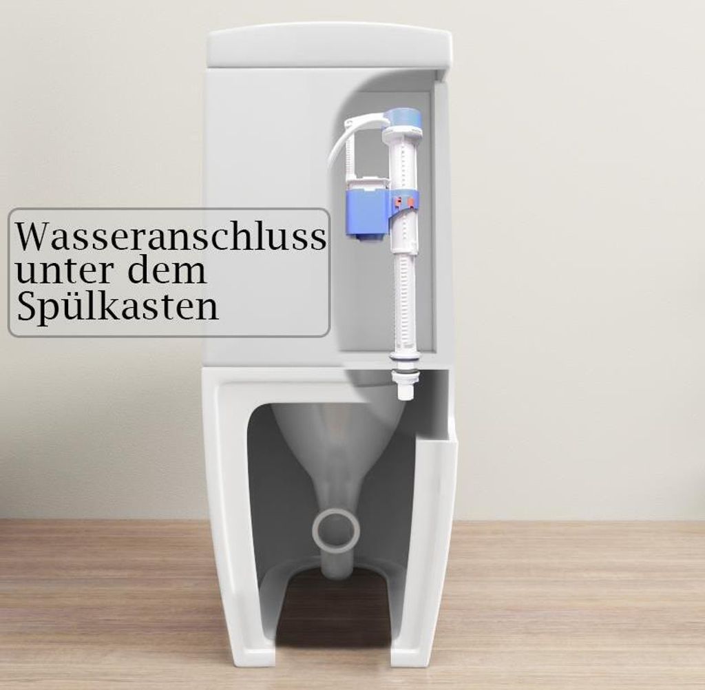 Stand WC Kombination Spülrandlos inkl. Spülkasten aus Produktbild 5