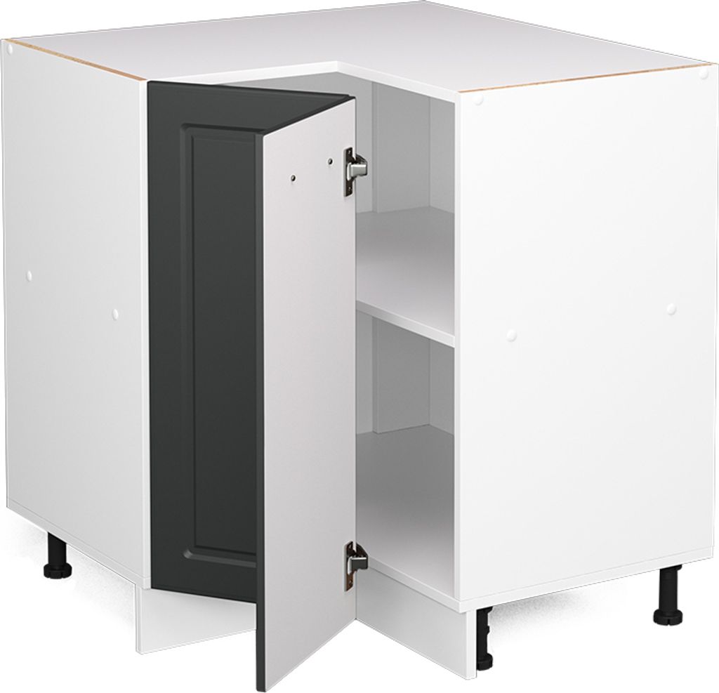 Eckunterschrank Vicco R-Line Anthrazit Landhaus 75.6 cm , Produktbild 