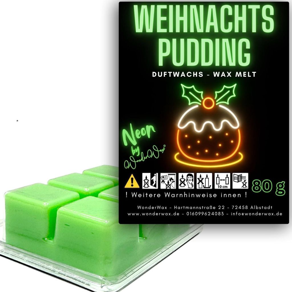 WonderWax Neon Duftwachs Wax Melts für Duftlampe, 6 Würfel Duftmelt Wachsmelt Sojawachs Neon Würfel für Raumdüfte, Wachs Duftöl Indoor Herbst...