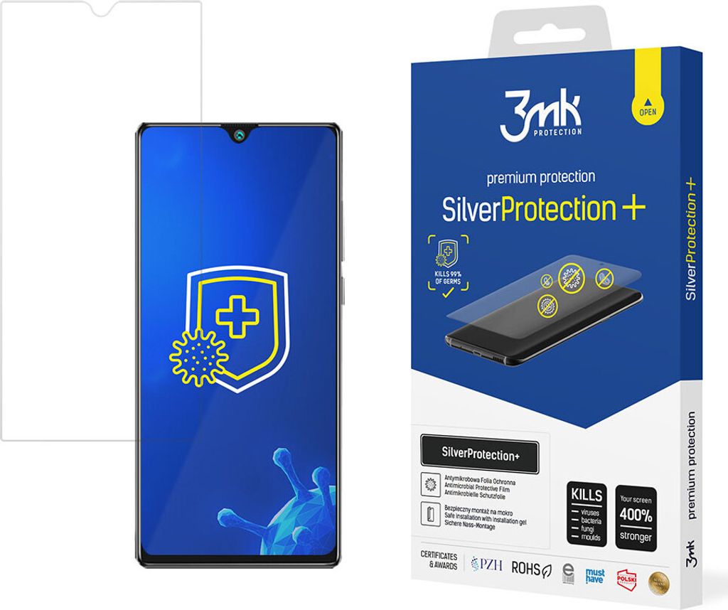 3mk Display Antimikrobielle Schutzfolie SilverProtection+ für Cubot P40 0,21mm Self-Heal